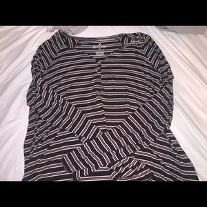 AMERICAN EAGLE henley long sleeve tee